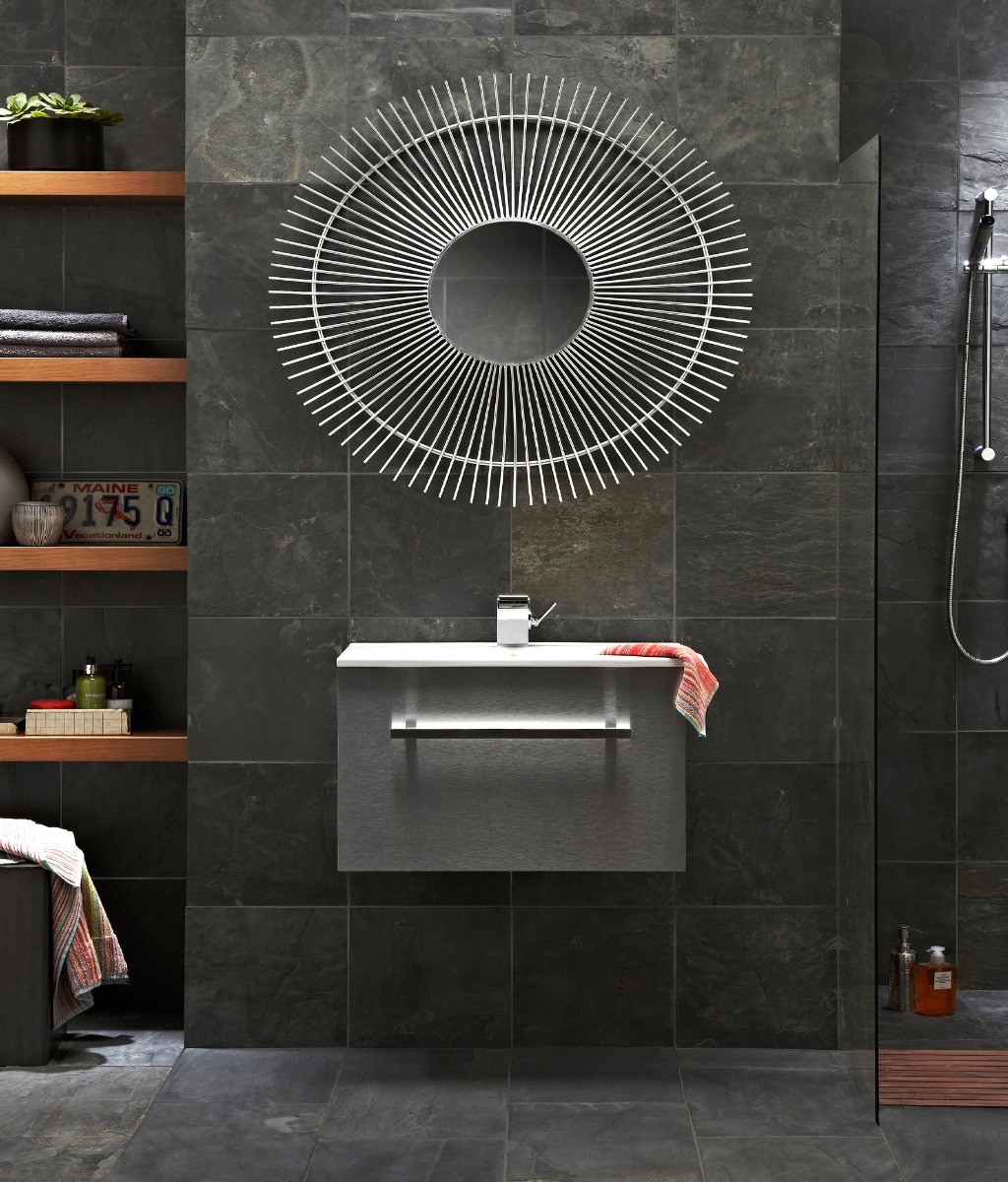 Rustic Black Slate Topps Tiles, Slate Grey Tiles Bathroom