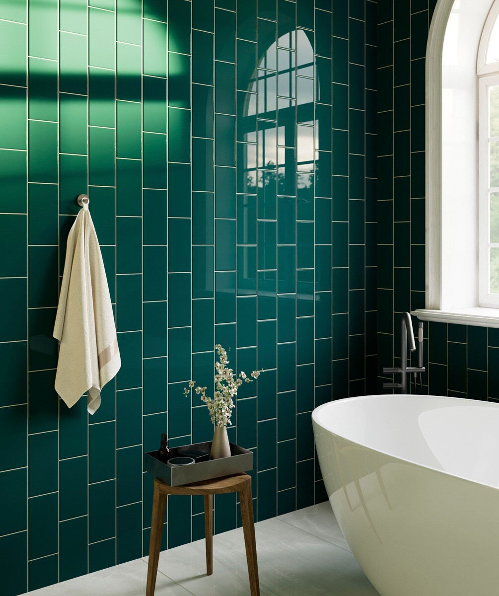 Metro Ocean Teal Bathroom Tiles