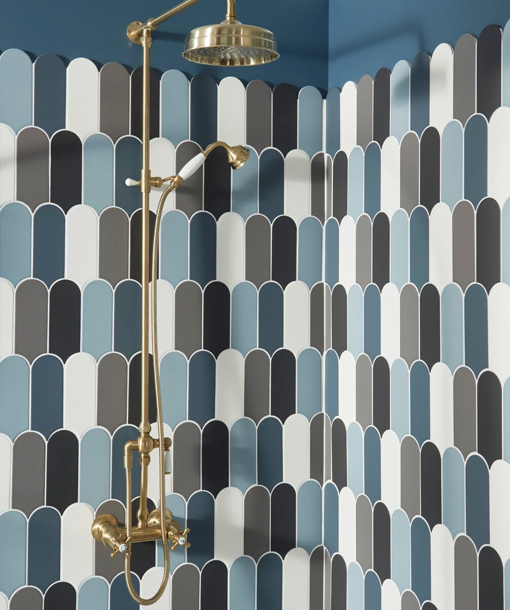 Blossom Fan Shaped Bathroom Tiles