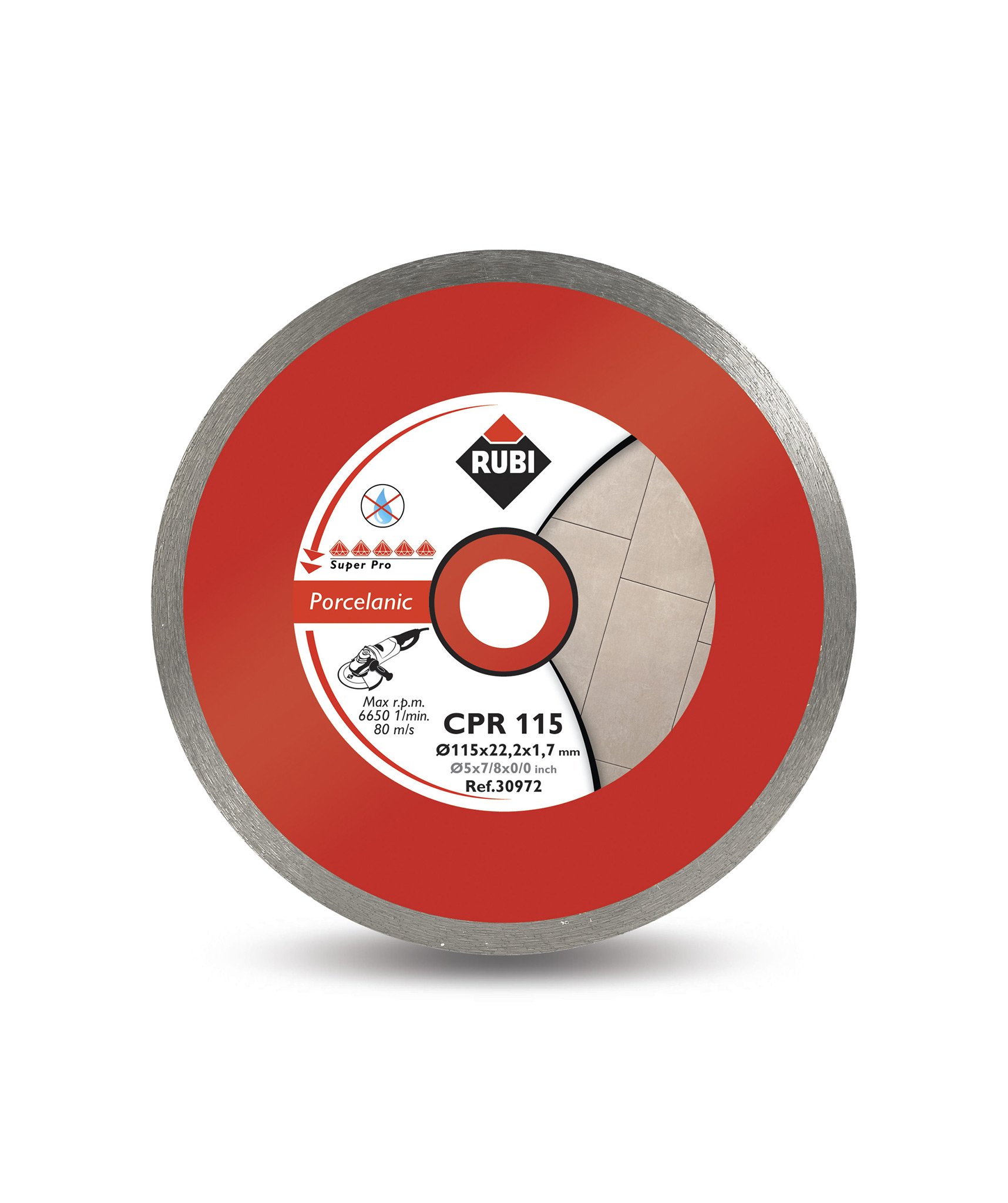 Rubi Diamond Blade Cpr 115 Spro Topps Tiles