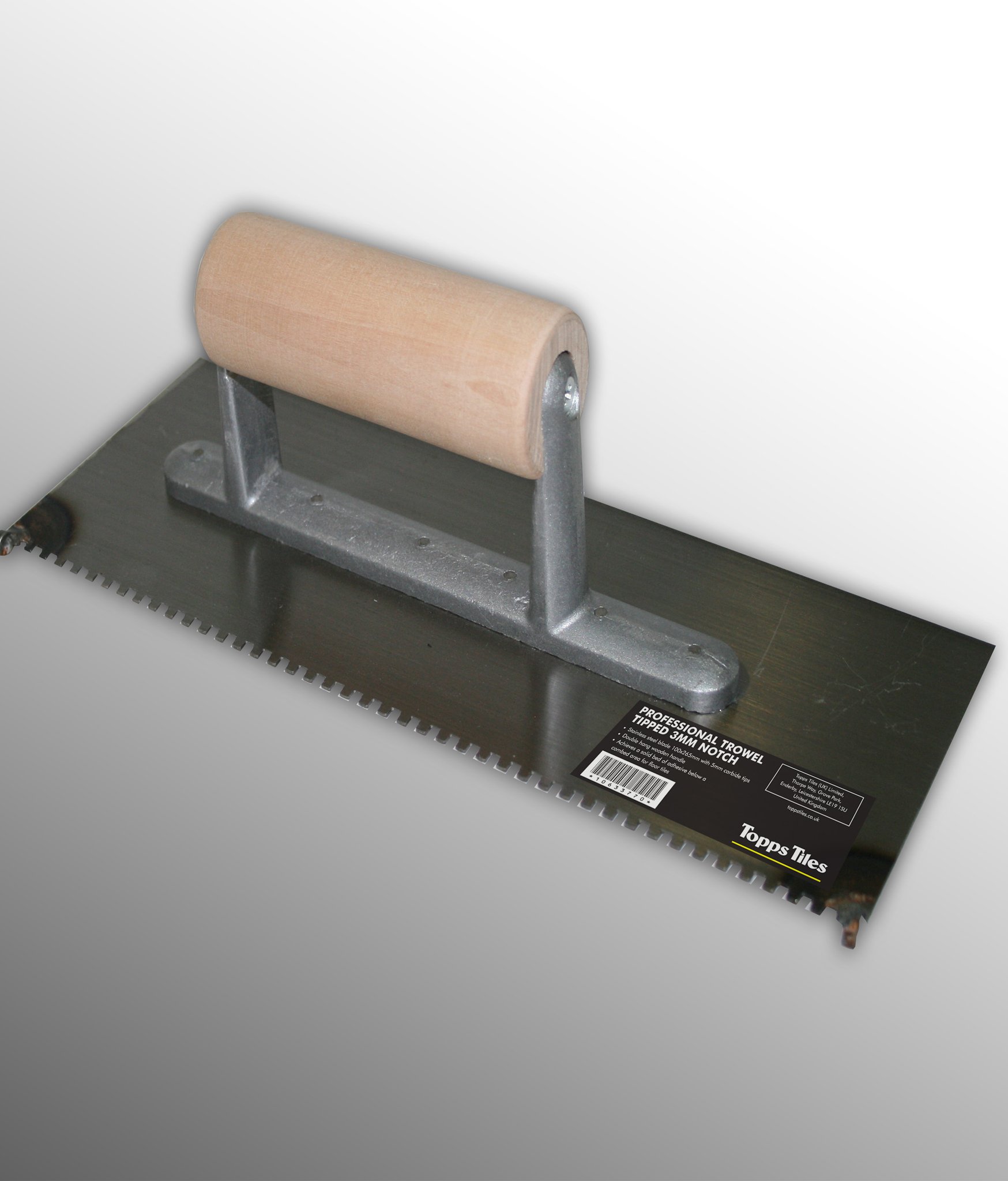 Topps Tiles Pro Trowel Tipped 3mm Notch Topps Tiles