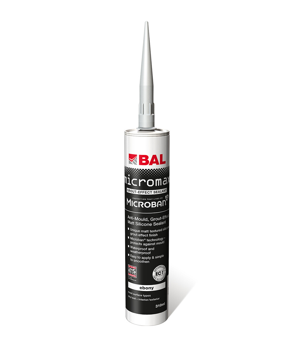 BAL Micromax Grout-Effect Sealant Ebony 310ml | Topps Tiles