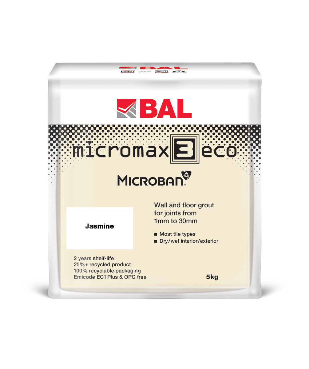 BAL Micromax3 Eco Grout Jasmine 5kg | Topps Tiles