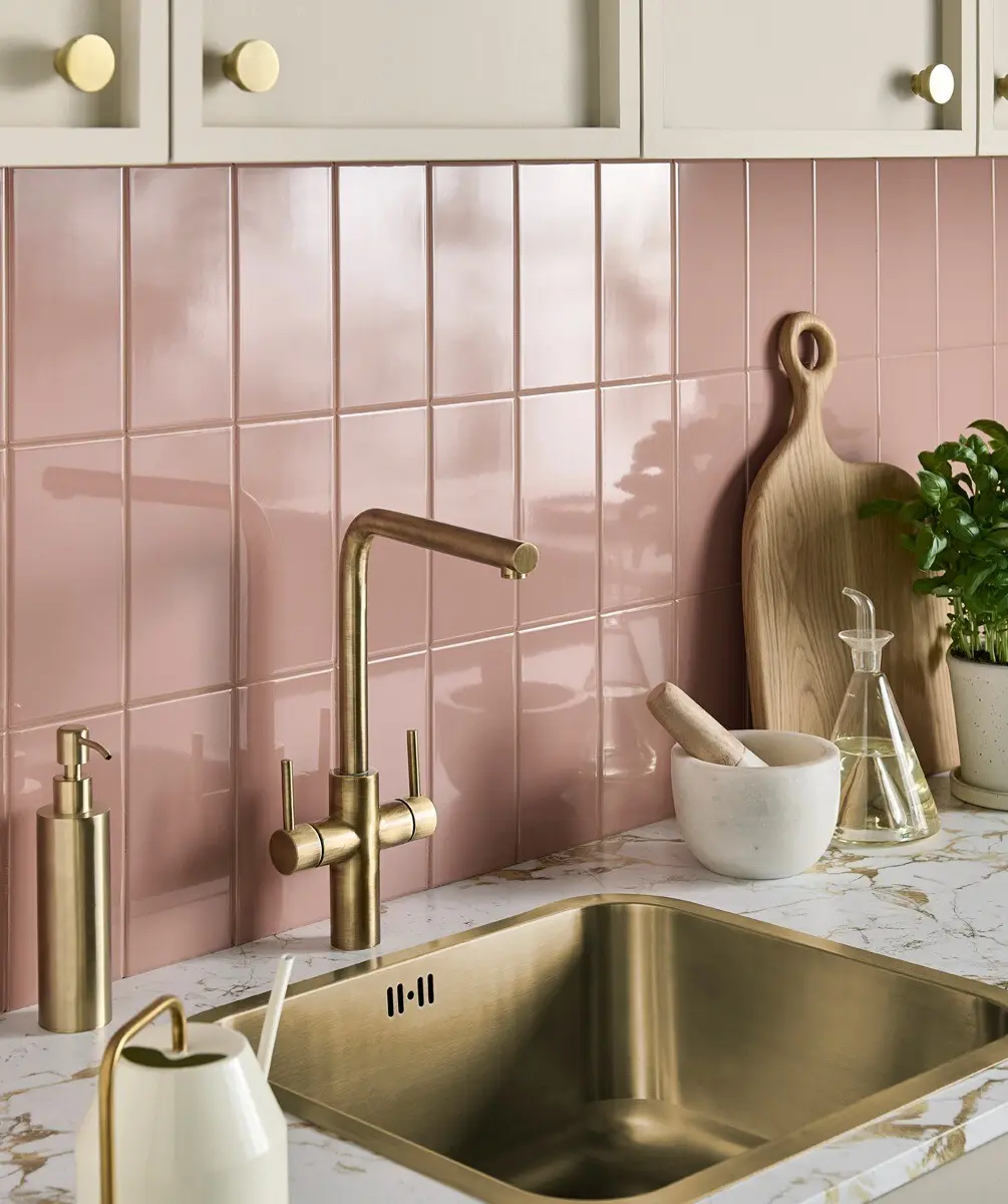 Matrix® Burnt Amber Gloss Tile (9.8cm x 19.8cm) | Topps Tiles