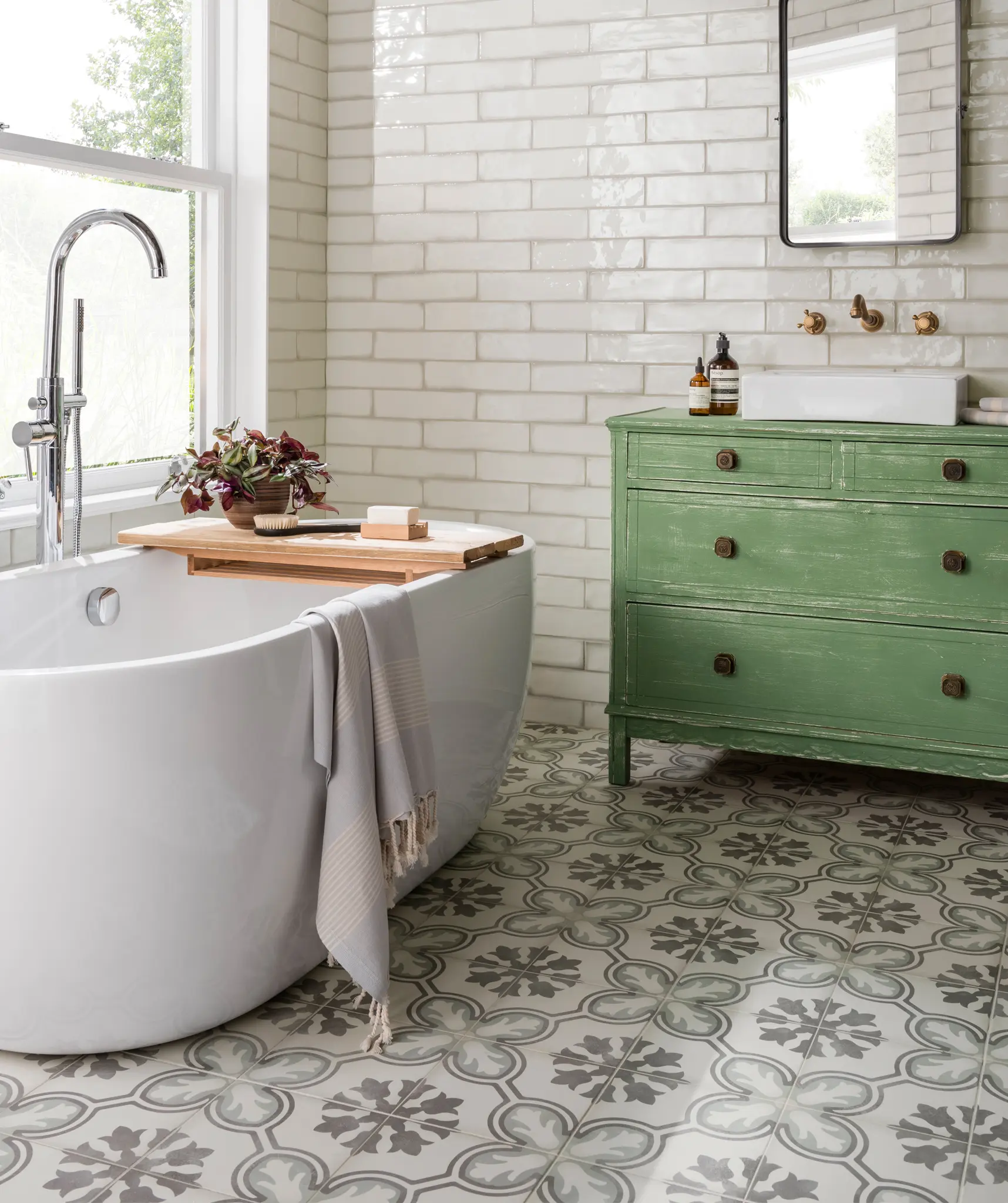 Victorian Style Bathroom Floor Tiles